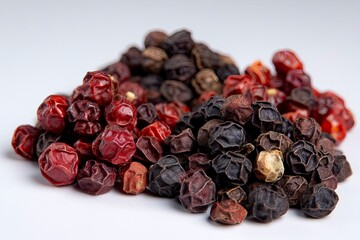 Obraz premium A collection of piles of dried pepper