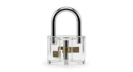 Transparent lock design for security systems