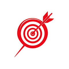 Red target with arrow