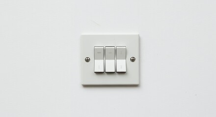 White electrical switch plate