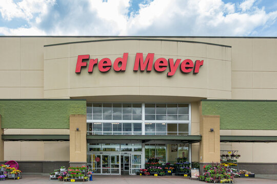 Fred Meyer Retail Grocery Store Exterior and Trademark Logo
