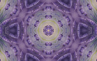 Purple Calm Mandala Fractal