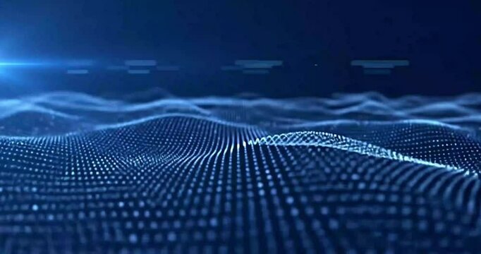 abstract blue background with binary code