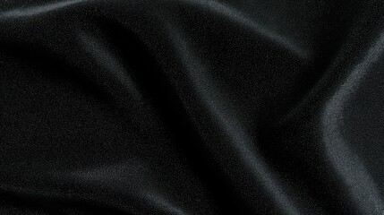 Fototapeta premium Generative AI, Black fabric texture with soft textile detail