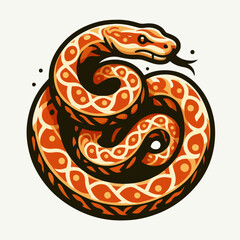 Obraz premium python vector illustration