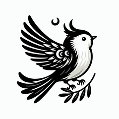 Fototapeta premium beautiful bird logo vector illustration