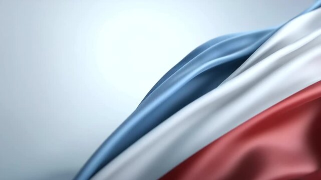 Elegant French Flag Animation with Gradient Effects