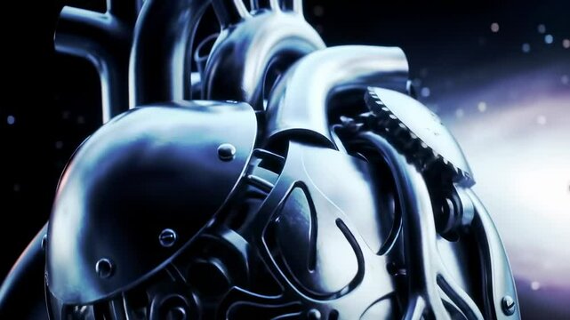 Mechanical heart illustration