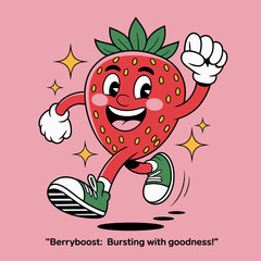 Running Strawberry - Berryboost: Bursting with Goodness