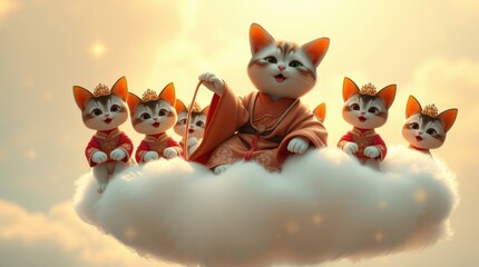 cat in the sky
