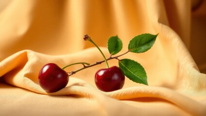 hand holding cherry
