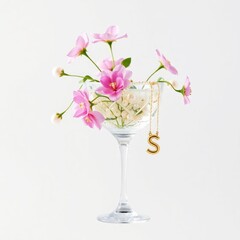pink flowers in vase