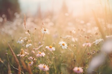 grass and flowers