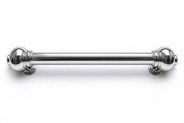 Modern Chrome Grab Bar. Stylish Safety Equipment for Contemporary Bathrooms with Polished Stainless Steel Finish