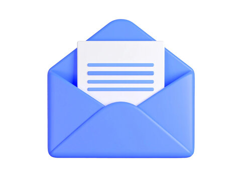 Light blue digital envelope with white message suitable for email marketing campaigns, newsletters, digital invitations, online announcements, virtual greeting cards.