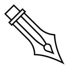 pencil line art vector icon