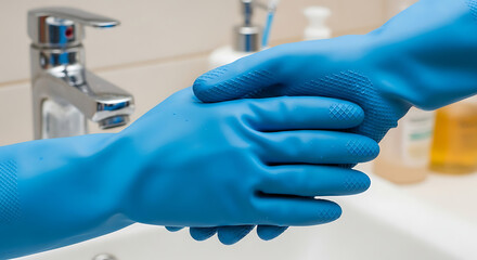 cleaning gloves