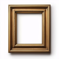 Fototapeta premium Ornate Gold Picture Frame for Elegant Interior Design - Classical Home Decor Showcase