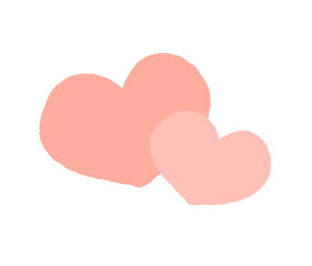 かわいいハートのイラスト素材（JPG/PNG)