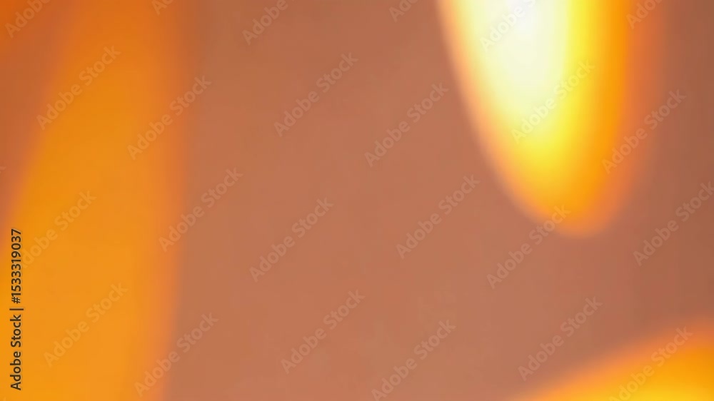 Poster abstract background with light leaks and soft color gradient with peach and yellow light