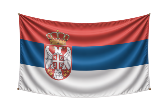 Serbian Waving Flag A High-Resolution Image of the National Flag