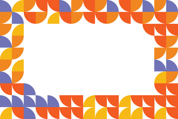 Geometric Square Tile Frame Background