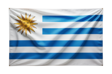 Majestic Waving Flag of Uruguay A Stunning National Symbol
