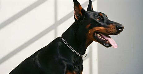 Majestic Doberman Pinscher: Alert, Loyal, and Noble Guardian.