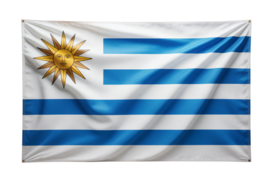 Majestic Waving Flag of Uruguay A Stunning National Symbol - Powered by Adobe