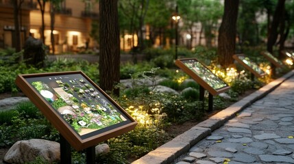 Interactive Garden Park Map Displays
