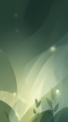 svg illustration style abstract night forest background. serenity. modern design. green color scheme.