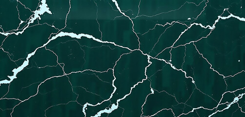 Deep Emerald Marble Texture Elegant Dark Green Stone with Intricate White Veining
