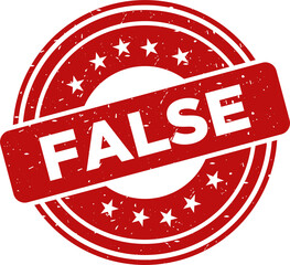 False red stamp, Stamp round style
