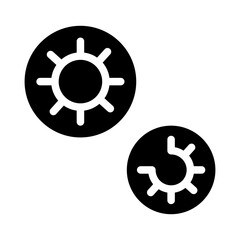 virus glyph icon