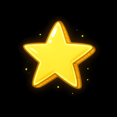 A glowing yellow star