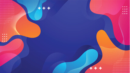 Colorful Gradient Geometric Vector Background