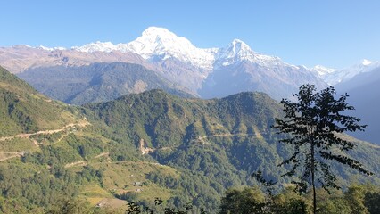 Mountain view form Dhampus Nepal