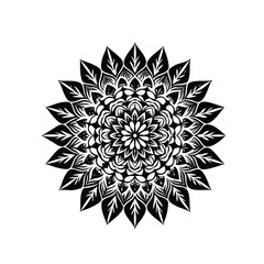 Traditional Floral Mandala Line Art Design (2).eps