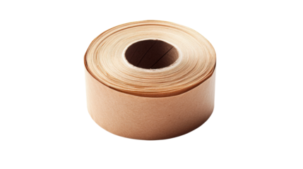 roll of paper bands for copy text on white background