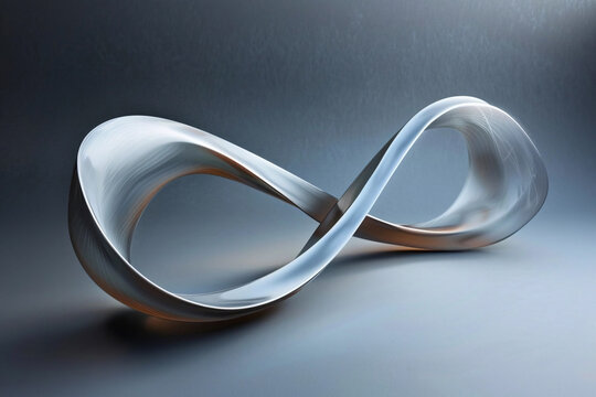 The elegant infinity symbol sculpture, a representation of endless possibilities and modern art.