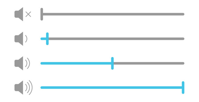 audio volume bar adjustment level control