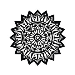 : Minimalist Circular Mandala Line Art.eps