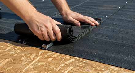 Installing Roofing Underlayment on a Roof