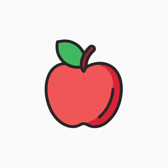 Apple icon vector template design