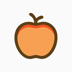 Apple icon vector template design
