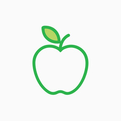 Apple icon vector template design