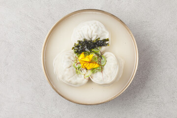  Dumplings are food made by kneading flour or other dough and filling it with vegetables, meat, and noodles.
