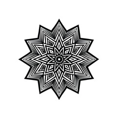 Bohemian Star Mandala Outline Vector (2).eps