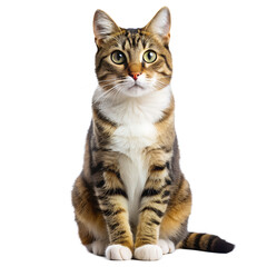 British cat isolated on white