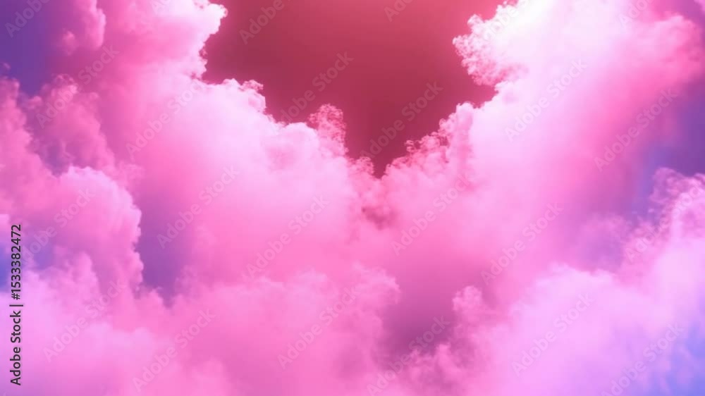 Poster abstract colorful clouds background with dynamic lighting and mesmerizing motion